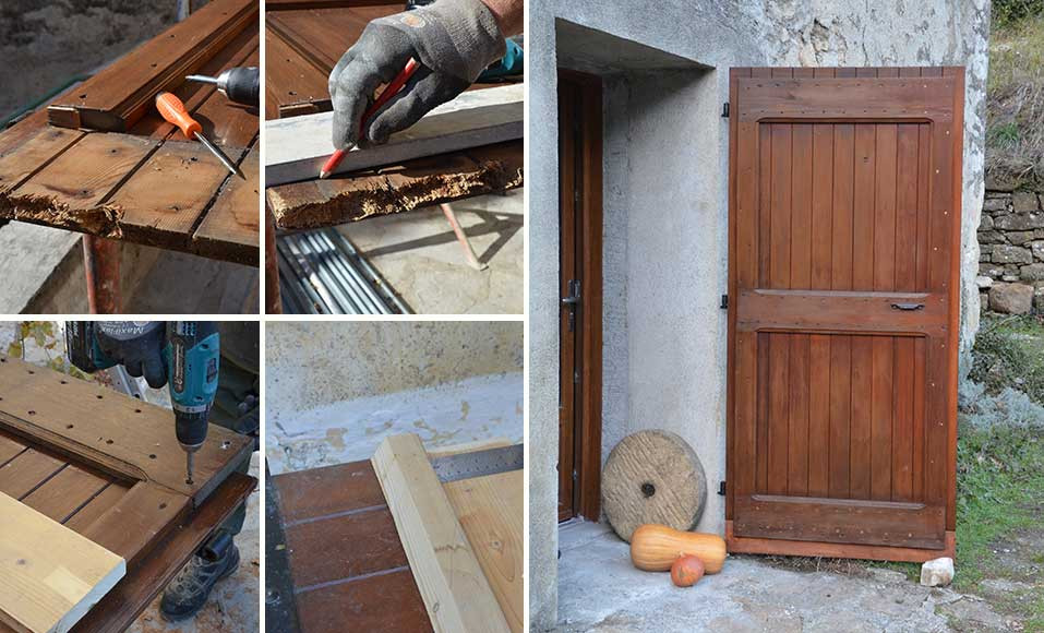 Réparer la partie basse d'un volet battant en bois