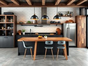 Cuisine style industriel chic : la fusion parfaite du design élégant et des matériaux bruts