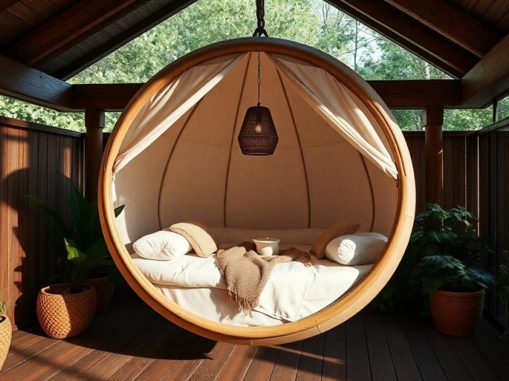 Tente suspendue cacoon : une oasis de détente