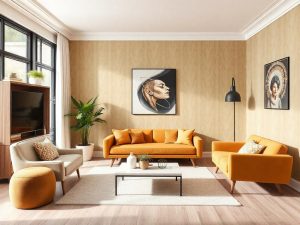 Papier peint pour salon moderne : idées et inspirations
