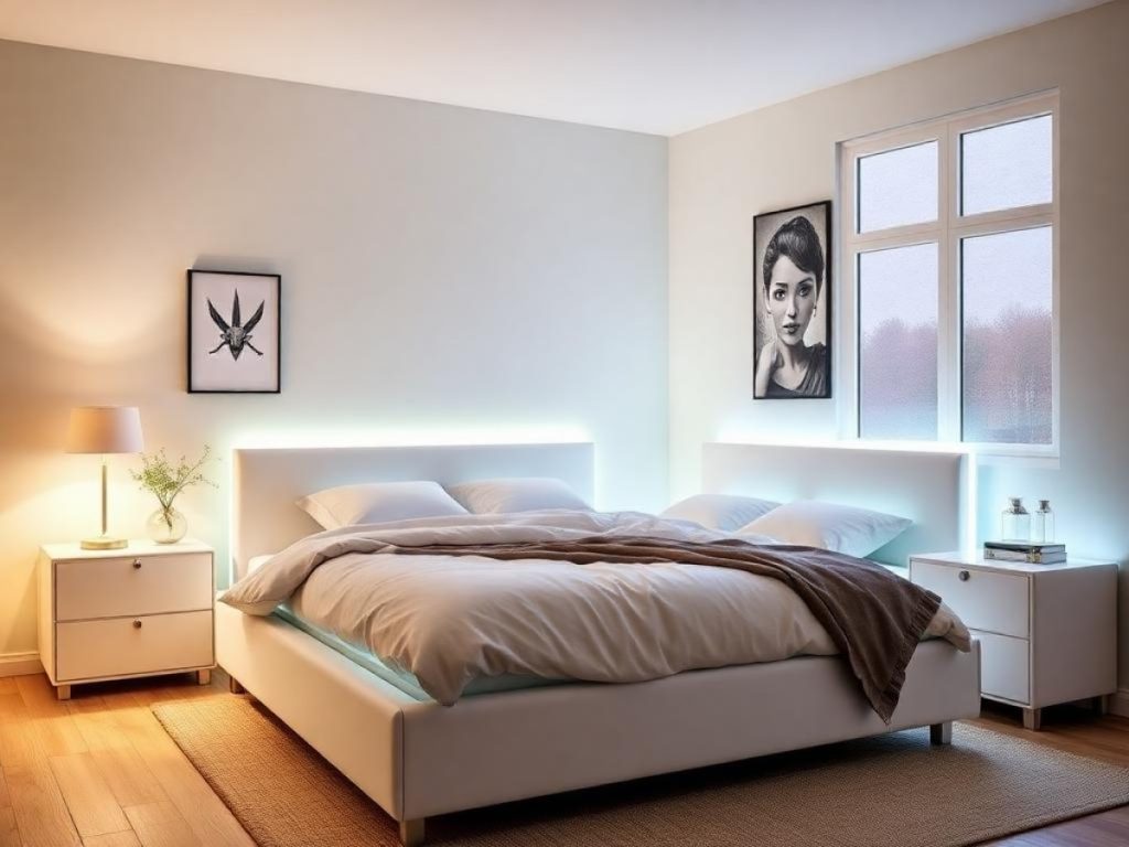Lit lumineux : une touche d’élégance et de modernité pour votre chambre