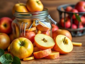 Conserver ses pommes en les déshydratant