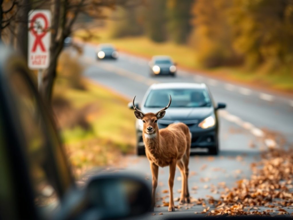 Automne et routes : éviter les collisions avec les animaux sauvages