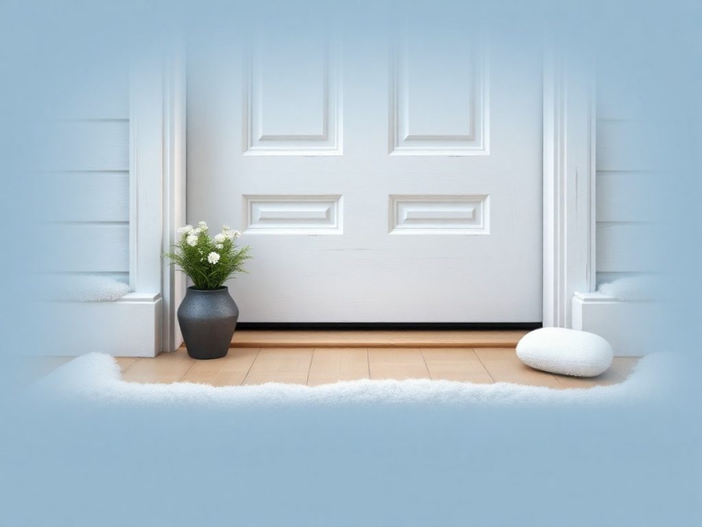 Isoler un bas de porte contre le froid : méthode simple et efficace