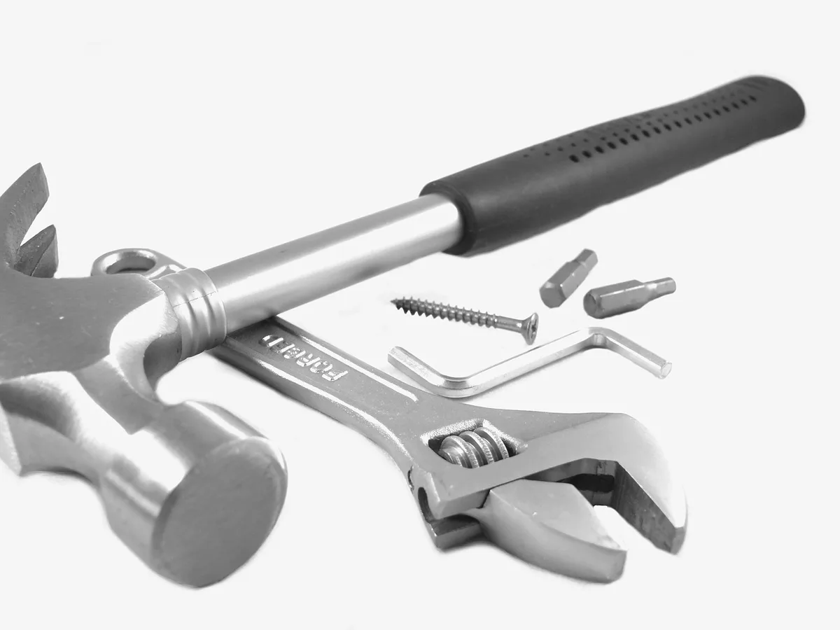 Éclats d'iris et outils de jardinage prêts à la repique en été